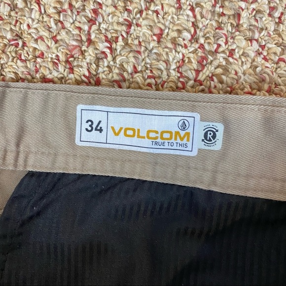 Volcom Mens Khaki Shorts 34 - Picture 2 of 3